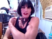 Began Trying On a Coat. Tranny Nearly Loses Her Load Due To Overactive Clit
