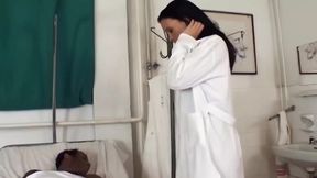 Horny Nurse Gets Anal Fucked Hard by New Patient.