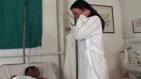 Horny Nurse Gets Anal Fucked Hard by New Patient.
