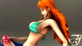 Nami Futanari Dragon Ball in One Piece Anime Sex Fantasy 3D SFM
