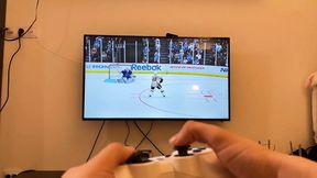 Gameplay interrupted by a passionate kiss