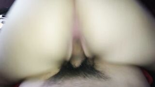 Vulgar baby loves ride on my huge cock