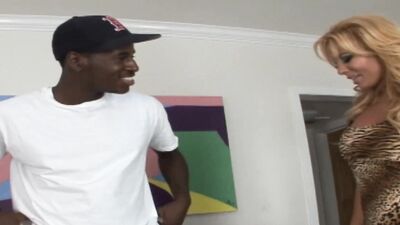 Inked girl moans impaling herself on that big black cock