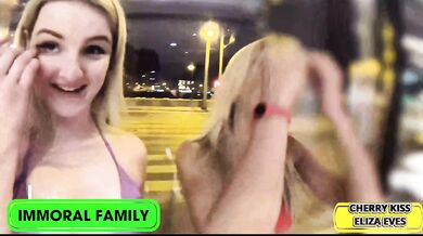 Stepdaughter and mom let stepson tear them apart rough