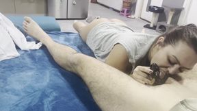 Chastity POV - Sucking Balls - 4K