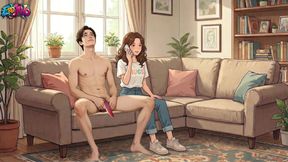 I Fucked My Girlfriend's Stepsister (19) While She Was Watching Hentai Anime