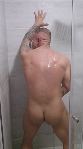 Shower Wank & Huge Thick Cumshot