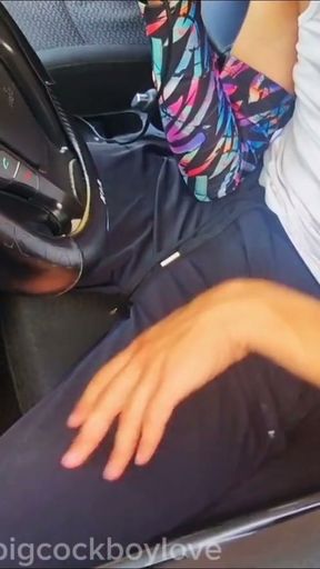 A stranger on the highway sucked a sissy's big cock until he came hot loads!   Clip 1