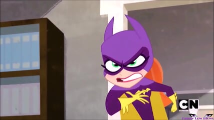 little batgirl BALLBUSTING Destro, 3 nutshots DC Super Hero Girls