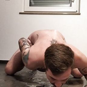 Pissing, jerking off, riding dildo