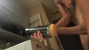 Toys riding hard and creampie, intense orgasm