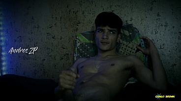 Halloween Slasher Magic C Caught Hot Twink Andres Zp Jerking His Big Dick And Gave Him a Helping Hand