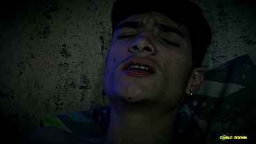 Halloween Slasher Magic C Caught Hot Twink Andres Zp Jerking His Big Dick And Gave Him a Helping Hand