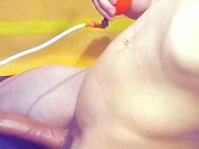 Inflating my Bladder with Air and Fart from my Dick - Preview