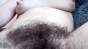 Never shaved HUGE hairy cunt  Thick forest