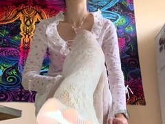 Exotic brunette hardcore foot fetish fuck