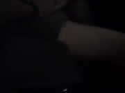 Quicky Fun inside my car at my condo parking lot after blowing cloud at home and horny.