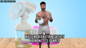 Male Impregnation fantasy Hormone tits pumped