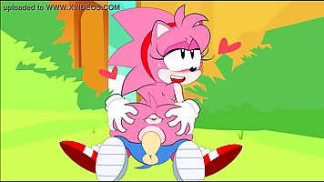 Amy Rose is a slutty cartoon chick who likes hardcore sex more than anything else