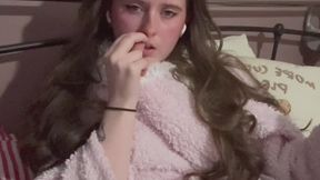 Cute girl loves to sneeze