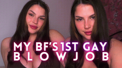 My BF's 1st Gay Blowjob