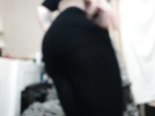 Hawt Large Schlong Emo Trap Swallows her own Cum