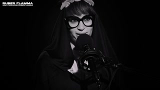 Italian JOI: the blessing of MILF nun Ruber Flamma to cum on her tits