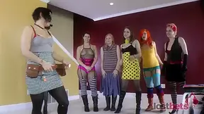 Strip Tile and Error with Candle, Graham, Kitty, and Isobel