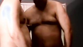 ”Horny amateur jerking off his cuck before older dude suck him”