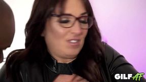 Kneel For Nana! Older Mature Plumper Fucks Black Man