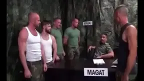 Rough Military Gangbang – Hairy Troops Capture and Breed Each Other