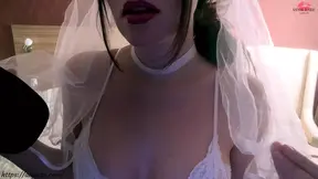 Dirty bride devours your cum on wedding night (ROLEPLAY-ASMR)