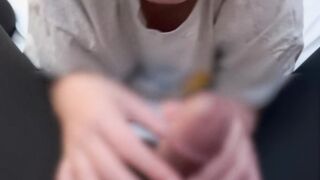 girl with glasses who does testicle licking and cock sucking