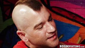 ”Race Cooper moans soft & low as he rocks in a sling, swaying ever so gently to”