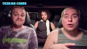 ”Two chubby gays tease curly Marcos & his huge cock”