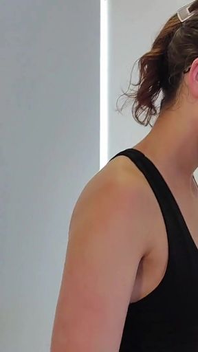 TESTING MY PHYSICAL ENDURANCE ON THE TREADMILL ENDS IN CREAMPIE   Clip 1