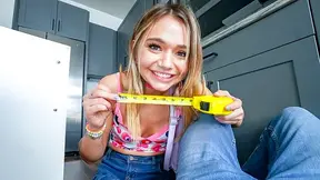 Stepdaughter gets caught rubbing one out in the shower and begs him to finish what she started alone
