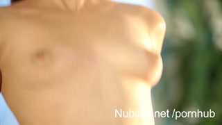 Perky little titties dripping with cum