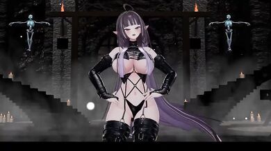 MMD elf vtuber jiggles naked dance hentai cosplay