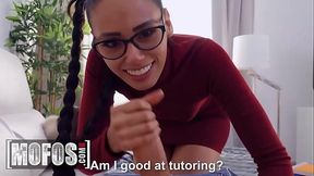 MOFOS - Student Andreina DeLuxe Thinks Studying Is Too Boring So She Sucks Jordi'_s Dong Instead