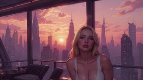 Cloud Level Olivia in the Future Suggestive Teasing showing her Ample Cleavage Part 2