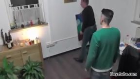 Straight Master Trampling his Faggot