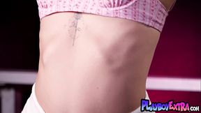 Amateur Teen GF Shows Off Her Perfect Pussy on the Bleachers