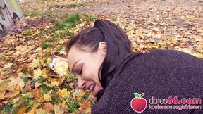 Hot &amp; Risky in Public: Brunette Milf Slut Banged Hard