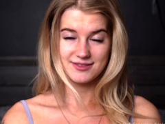 Horny Blonde In Solo Masturbation