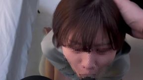 Gagging on a thick cock while swallowing every drop and chugging more