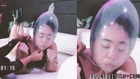 Condom Breath Yoga Cobra Moni Lee Training Silly Face