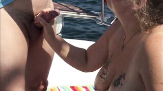 BLONDE SLUT GIVING HEAD ON THE HIGH SEAS