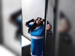 big beautiful woman Katara Cosplay Photoshoot Making off