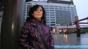 PublicPorn Creampies her pussy in hotel room